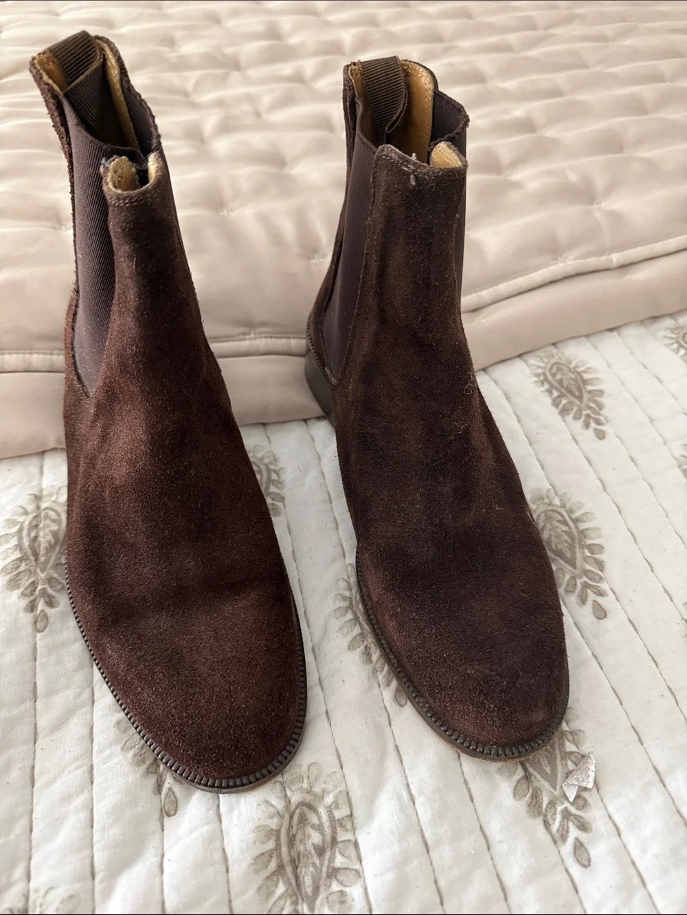 Giorgio Armani Brown Suede Chukka Boots - women’s 37